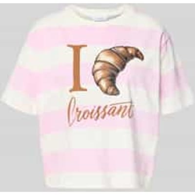 Boxy fit T-shirt met motiefprint