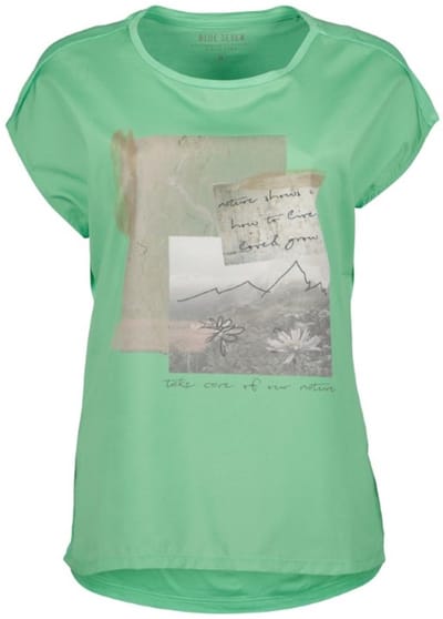 Blue Seven - Shirt 105866 groen print dames 42