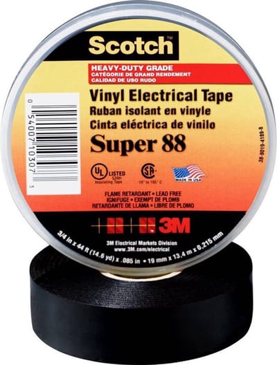 Scotch SUPER88-25X33 Isolatietape Scotch Zwart (l x b) 33 m x 25 mm 1 stuk(s)