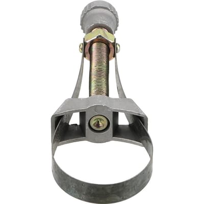 Stalen Riem Sleutel Handgereedschap Auto Oliefilter Verwijdergereedschap Verstelbaar 60mm Tot 120mm Diameter lichtgrijze kleur