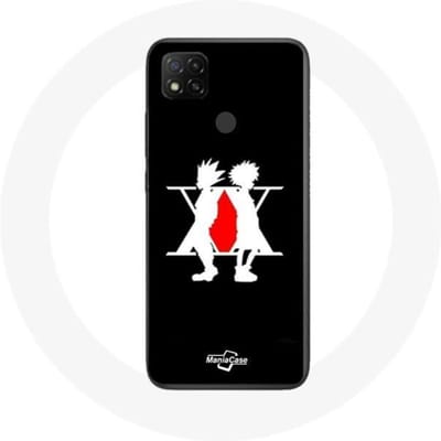 Xiaomi Redmi 9C hoesje Hunter x Hunter Manga-logo Zwart zwart