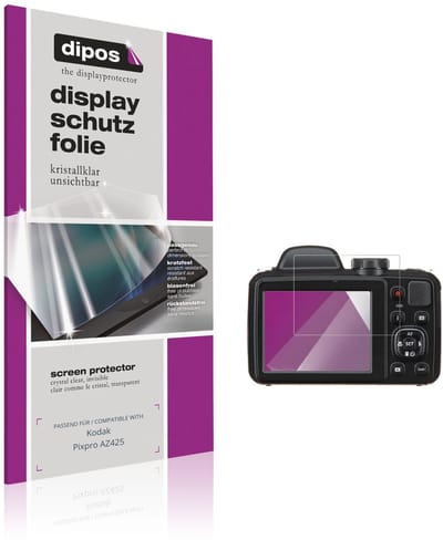 dipos – 4x Beschermfolie geschikt voor Kodak Pixpro AZ425 | Krasbestendige & heldere Screenprotector Ultra-Thin