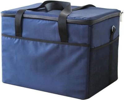 Koeltas met Harde Voering - Isolerende Lunchtas - Picknick en Outdoor - Voedselveilige Aluminium Voering - 47L - Grijs