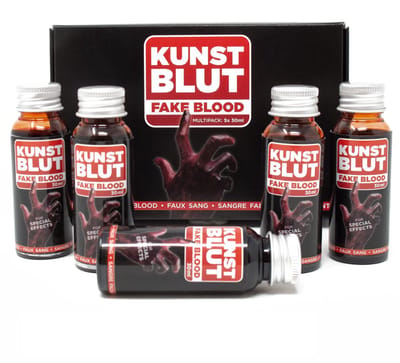 Dailygoods- Nepbloed 5 flessen à 30 ml - Kunstmatig Halloween bloed - Filmbloed - Vampierbloed - Zombiebloed - Realistisch uiterlijk - Theaterbloed