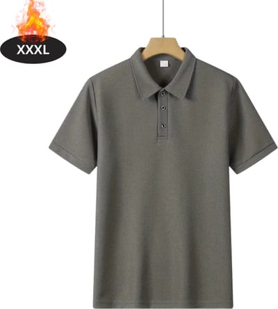 Livano Poloshirt Heren - T-Shirt Heren - Shirt - Overhemd - Polo Shirt - Grijs - XXXL