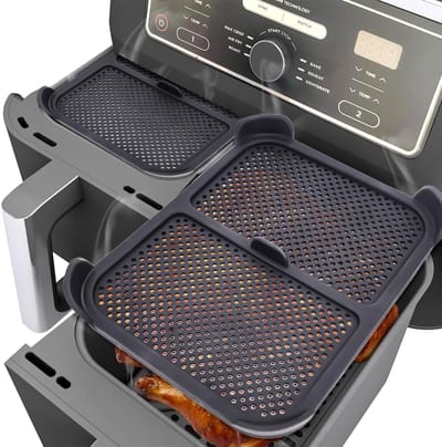Dailygoody - Spatbescherming luchtfriteuse - Siliconen spatbescherming - Verlengt levensduur - 26,4 x 18,5 cm - Voedselveilig en niet-kleverig - Effec