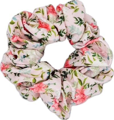Scrunchie Voor Baasjes - Kleurrijke Haarelastiek - Roze - Bloemen - Rozen - You are Llamazing - Paw My God!