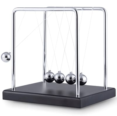Newton cradle XL - Hoogwaardige Newton Pendel - Pendulum - Ballen - Kantoor - Decoratie - Natuurkunde - Accessoires - Bureau