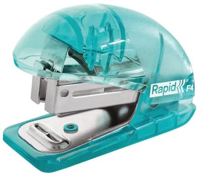 Mini Heftmachine voor-Thuis, Kantoor en School - Tot 10 Vellen - Inclusief Nietjes - Blauw