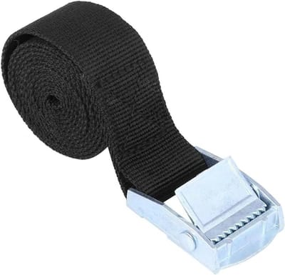Spanband - Vastzetriem Bagage - Vracht Vervoeren - Sterk Ratelmechanisme - 1-6m - Zwart