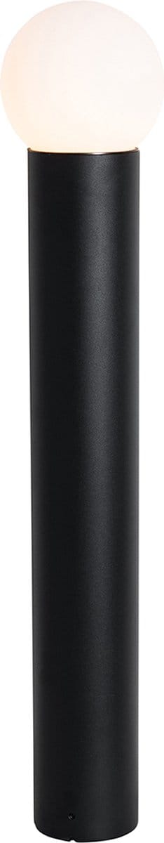 QAZQA huma - Moderne Staande Buitenlamp | Staande Lamp voor buiten - 1 lichts - H 80 cm - Zwart - Buitenverlichting
