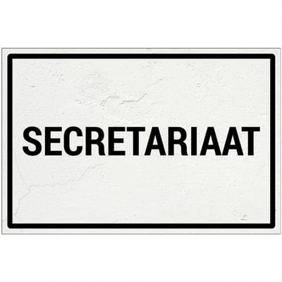 Secretariaat bord | Forex Re materiaal | 18 x 12 cm