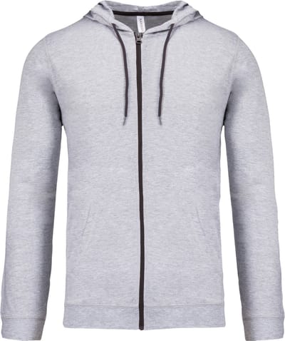 Kariban Hooded vestje van licht katoen K438 - Oxford Grey - XS