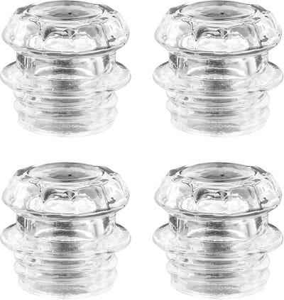 Percolator Glazen Bovenkanten - Koffiezetonderdelen - Koffie Bereiden - Hittebestendig Glas - 4 Stuks - Transparant