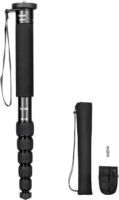 Draagbare Monopod met 6 Secties - Lichtgewicht Aluminium Unipod tot 10 kg