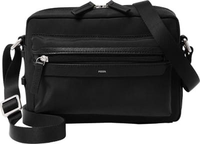 FOSSIL Schoudertas Wyatt Camera Bag Black Zwart