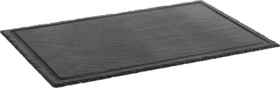 Natuurlijke leisteen plaat met sapgoot en anti-slip voetjes, 58 x 38 cm