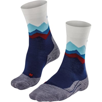 FALKE TK2 anti-blaar dik wol functioneel materiaal wandelsokken dames blauw - maat 35-36