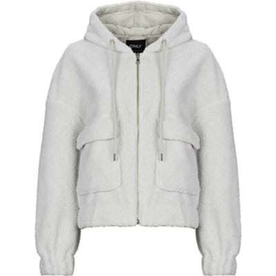 Only Vest Onltanja Teddy Hood Jacket Otw Noos 15335779 Pumice Stone Dames Maat - XL