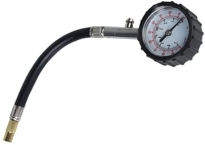 Luchtdrukmeter - Bandenspanning Tester - Voertuig Onderhoud - 360 Graden Draaibare Kop - 100 PSI - Zwart