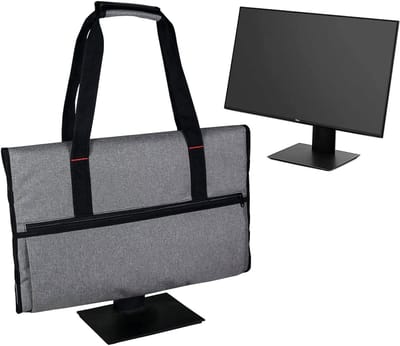 Draagbare Computeropslagtas voor 24 Inch Desktop, Bescherming tegen Stof met Handvat en Schouderriem