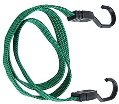 Bagagespanner 20 x 1250 mm - 2 stuks - Platte spankabels met robuuste haken - Rekbaar en scheurvast - Voor het vastzetten van lading