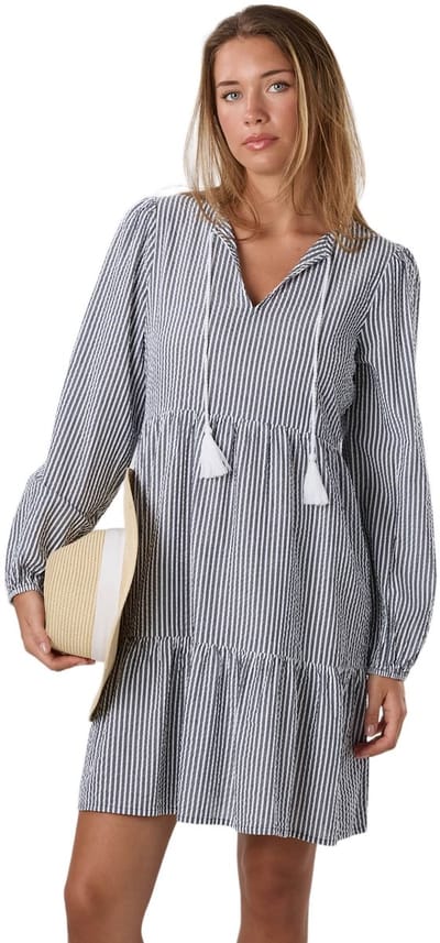 Seaside Marina Seersucker Tuniekjurk – Jurk voor dames – Maat 36