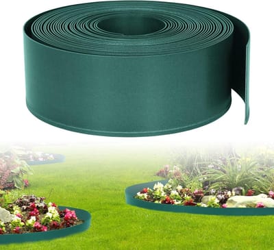 Kunststof Gazonrand - Bloembed Begrenzing - Tuin Ontwerpen - Sterke Flexibiliteit - 10 meter - Groen