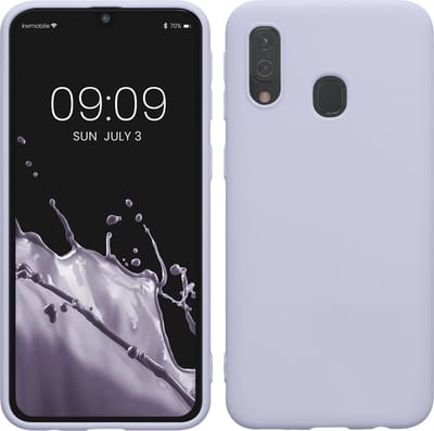 kwmobile telefoonhoesje geschikt voor Samsung Galaxy A40 - Hoesje voor smartphone - Back cover in pastel-lavendel
