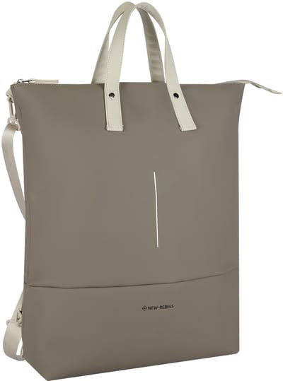 New Rebels Matteo Millburn Taupe 18L Rugzak Shopper Waterafstotend Laptop 15.6