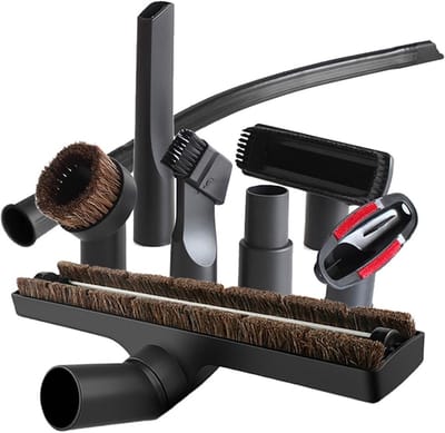 Stofzuiger Mondstuk Set - Zuigborstel Accessoires - Huis Schoonmaken - Universele Adapter - 32mm 35mm - Zwart