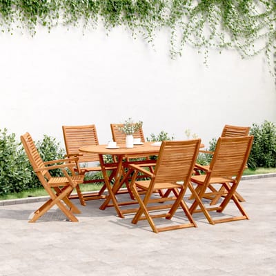 vidaXL - Klapstoelen - 6 - stuks - 57x66x95 - cm - Massief - acaciahout