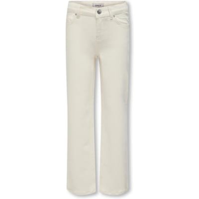 ONLY KOGJUICY WIDE LEG DNM CRO NOOS Meisjes Jeans - Ecru - Maat 128