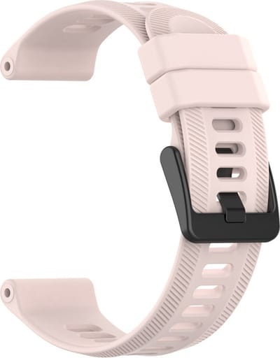 Siliconen bandje - geschikt voor Garmin Forerunner 935 / 945 / 955 / 965 / 745 / 970 - zacht roze