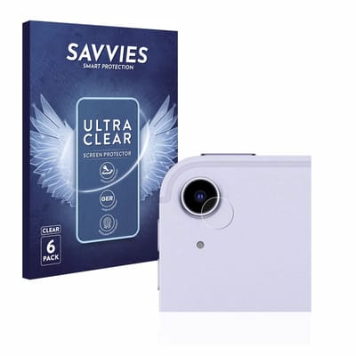 Savvies - Screenprotector voor Apple iPad Air 5 WiFi 2022 (ALLEEN Camera Lens, 5. Gen.) - Folie Beschermfolie transparant 6 Stuks