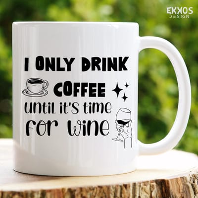 I only drink coffee mok | Mok met tekst | Grappige mok | Verjaardag cadeau | Cadeau voor man | Cadeau voor vrouw | Cadeau voor haar | Cadeau voor hem | Grappige cadeau | Thee glazen | Valentijn cadeautjes | Koffiekopjes