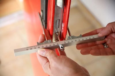 Cilinder Meetinstrument - Profielmeter Deur - Sloten Monteren - Accuraat Snel Meten - Tot 180mm - Aluminium Staal