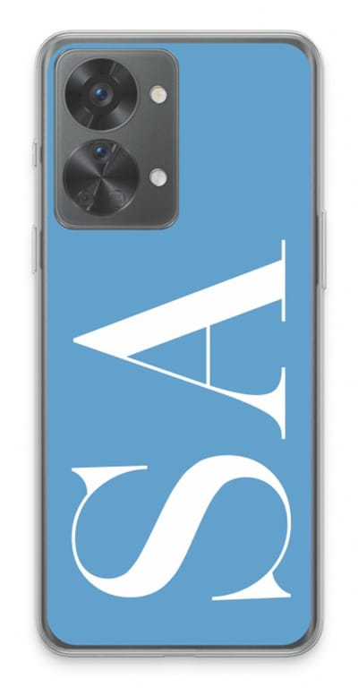 Gepersonaliseerd - Case Company® - Hoesje geschikt voor OnePlus Nord 2T hoesje - Monogram N°2 - Soft Cover Telefoonhoesje - Bescherming aan alle Kanten en Schermrand