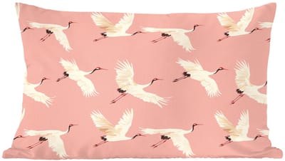 Sierkussens - Kussentjes Woonkamer - 60x40 cm - Modern - Kraanvogels - Roze