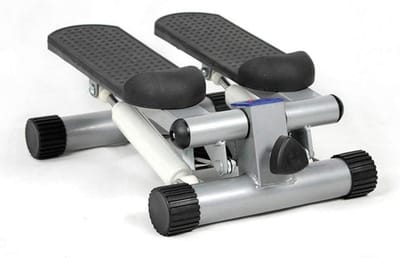 Mini Elliptische Trainer - Stepper Hometrainer - Thuis Fitness - Verstelbare Hoek - Grote Antislip Voetplaten - Zwart
