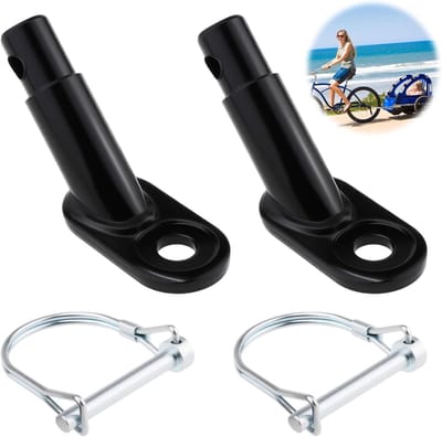 Famanu – Stuks fietsaanhanger, koppeling, trekhaak, fietsadapter, fietsaanhanger, fietstrekhaak met veiligheidspen, voor hondenaanhanger, aanhanger, kinderaanhanger