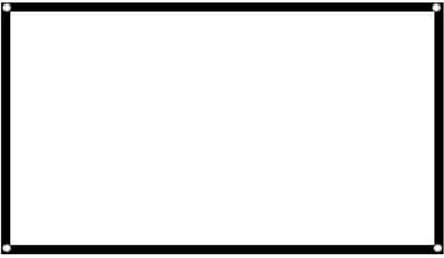 Dailygoody - HD-projectiescherm - Opvouwbaar - Draagbaar en veelzijdig - 60 inch - Ideaal voor thuisbioscoop en buitengebruik - Geschikt voor campingf