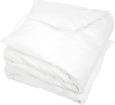 Dekbedovertrek - Beddengoed hoes - Slaapkamer decoratie - EasyCare behandeling - 300 x 300 cm - Wit