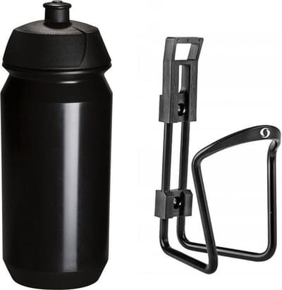 Bidonhouder met Bidon Tacx 500cc - Zwart - Aluminium Racefiets Mountainbike