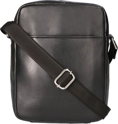 Leather Design Schoudertas Unisex Zwart