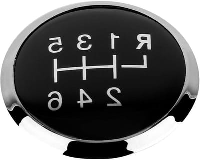 6 Versnellingen Shift Knop Hoofd voor VW Transporter - Pookknop Cover met Embleem en Trim voor Verbeterde Grip en Stijl