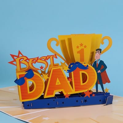3D Cadeaukaart voor Papa - Vaderdag Cadeaukaart