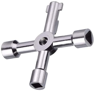 Allecto - 4-Way Key Multifunctioneel gereedschap - Sleutel voor