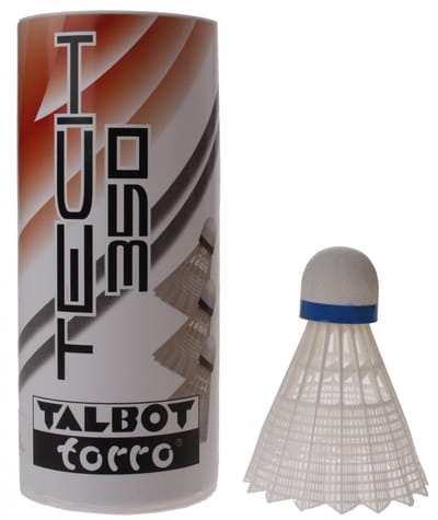 Talbot Torro Badminton Shuttles Tech 350 Wit/blauw 3 Stuks