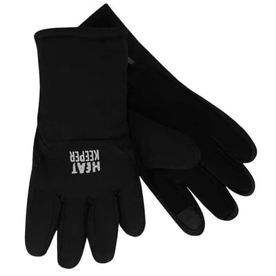 Heatkeeper - Dames winter handschoenen softshell - Zwart - S/M - 1-Paar - Dames handschoenen winter